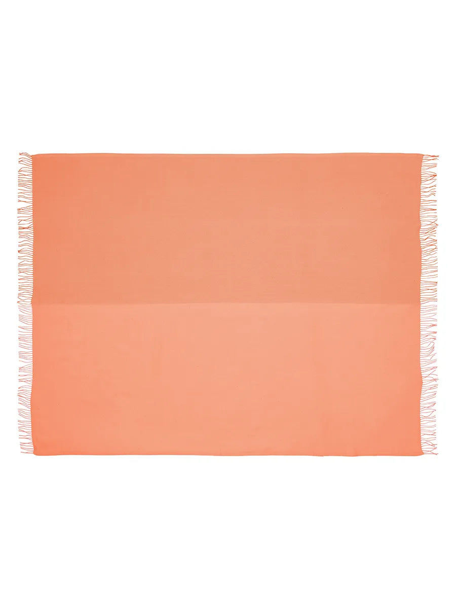 Secret Plaid, coral/amber fra Silkeborg Uldspinderi