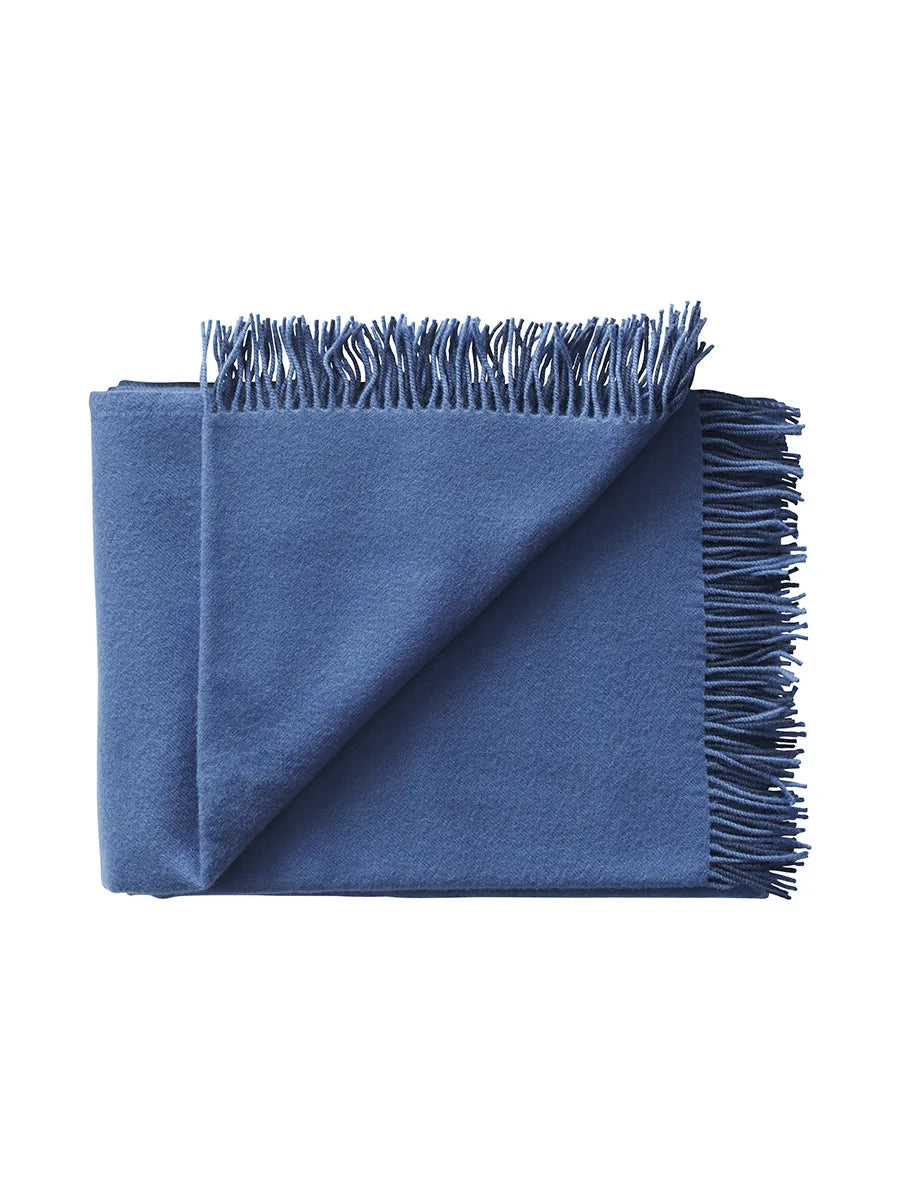 Secret Plaid, indigo/cobalt fra Silkeborg Uldspinderi