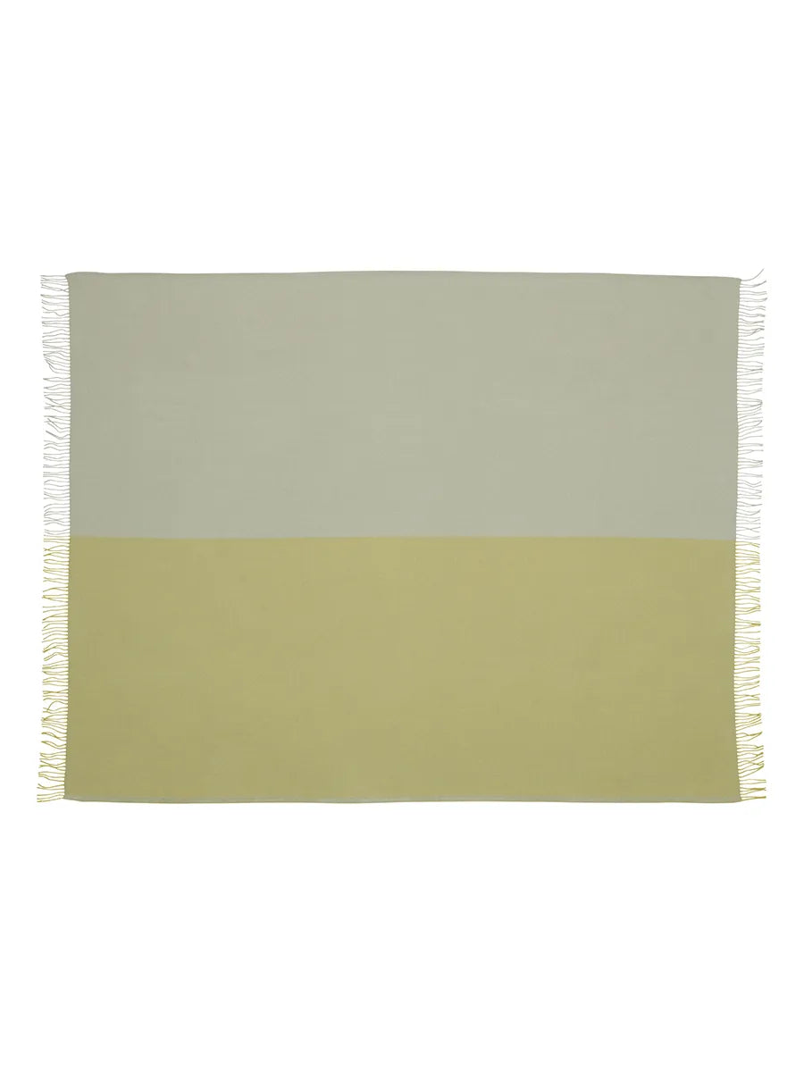 Secret Plaid, lime/moss fra Silkeborg Uldspinderi