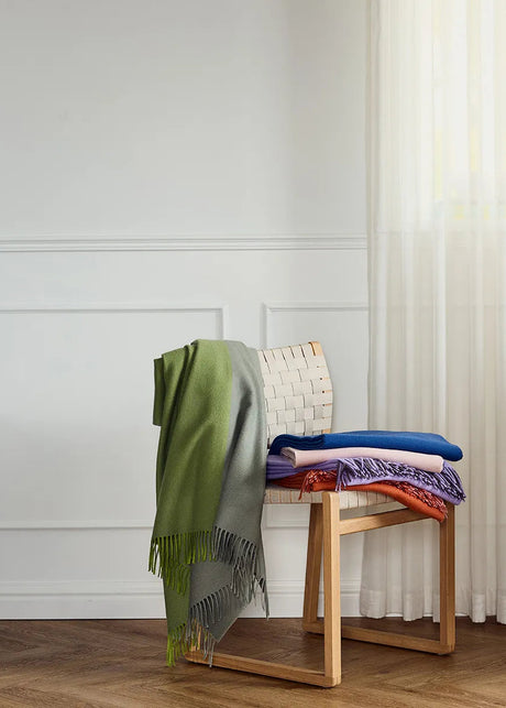 Secret Plaid, lime/moss fra Silkeborg Uldspinderi - 2 - Jacobsen Plus