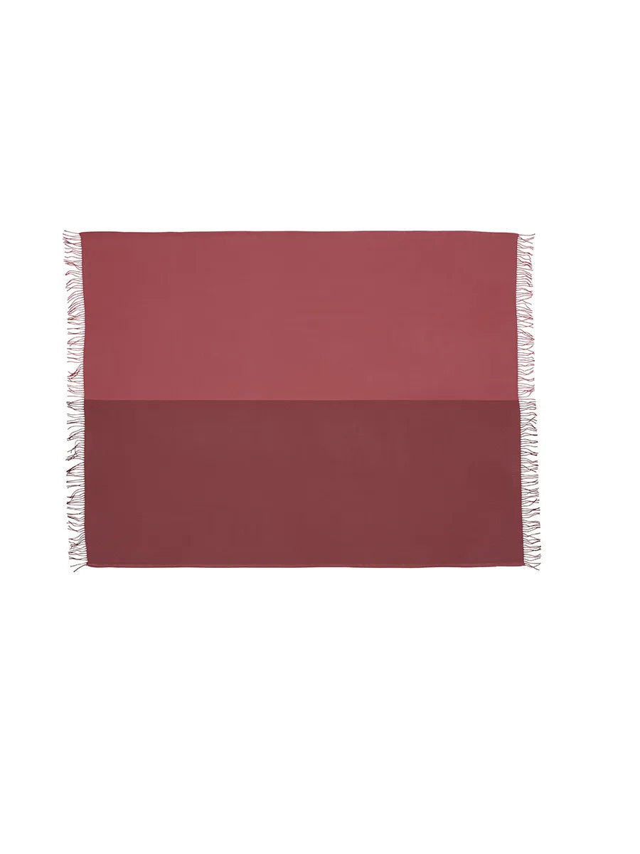 Secret Plaid, beetroot/rhubarb fra Silkeborg Uldspinderi