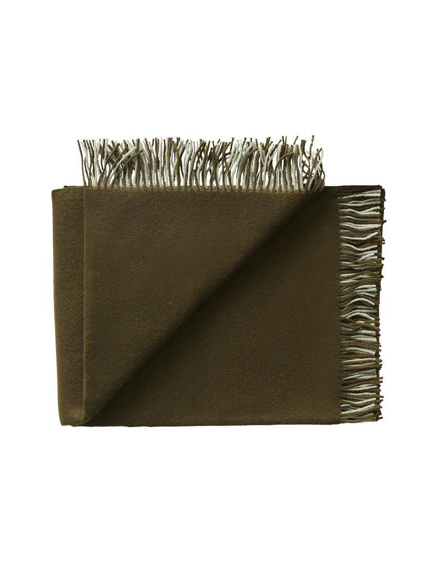 Secret Plaid, moss/seaweed fra Silkeborg Uldspinderi