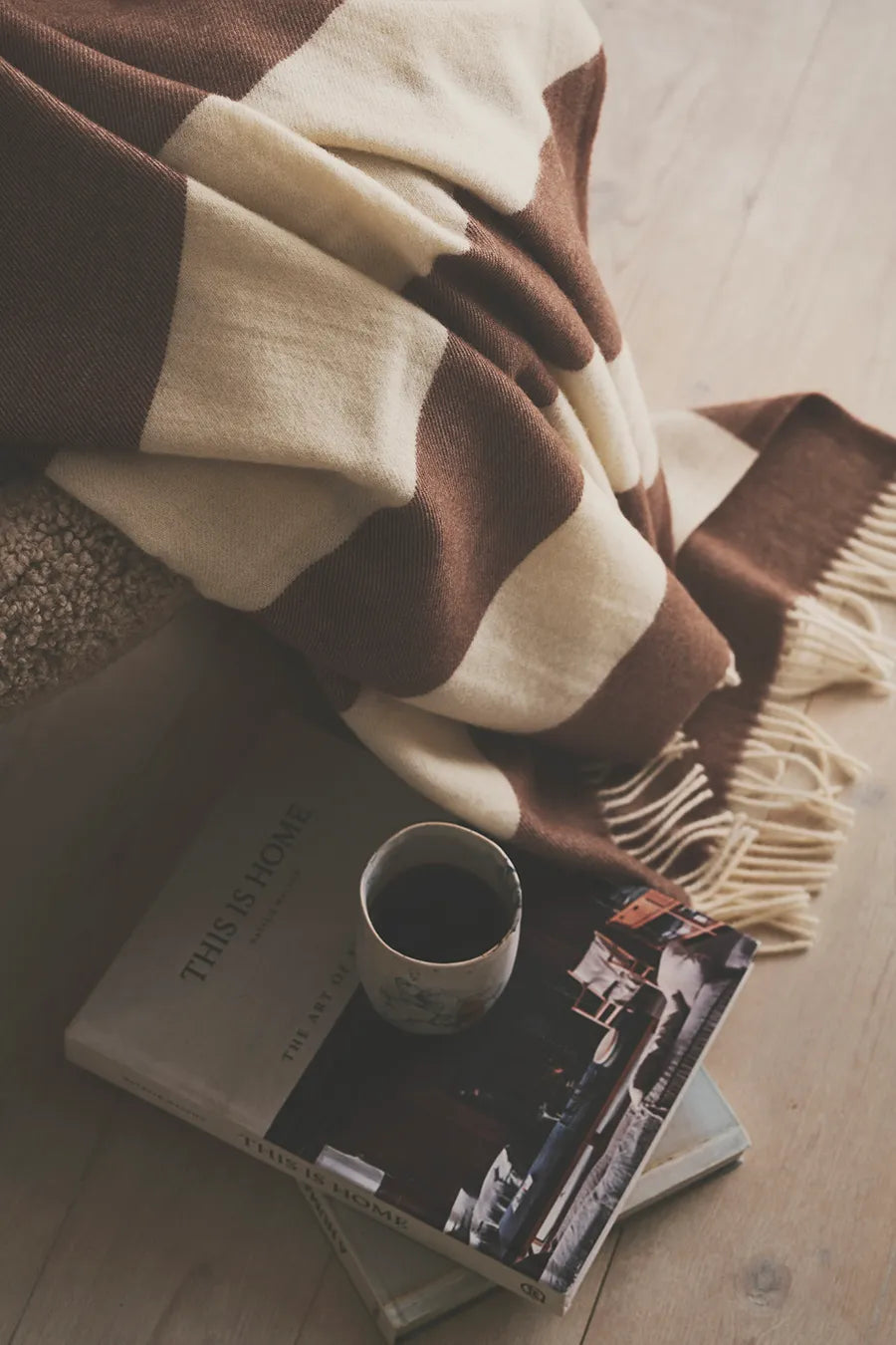 The Sweater Plaid, brown fra Silkeborg Uldspinderi - 2 - Jacobsen Plus