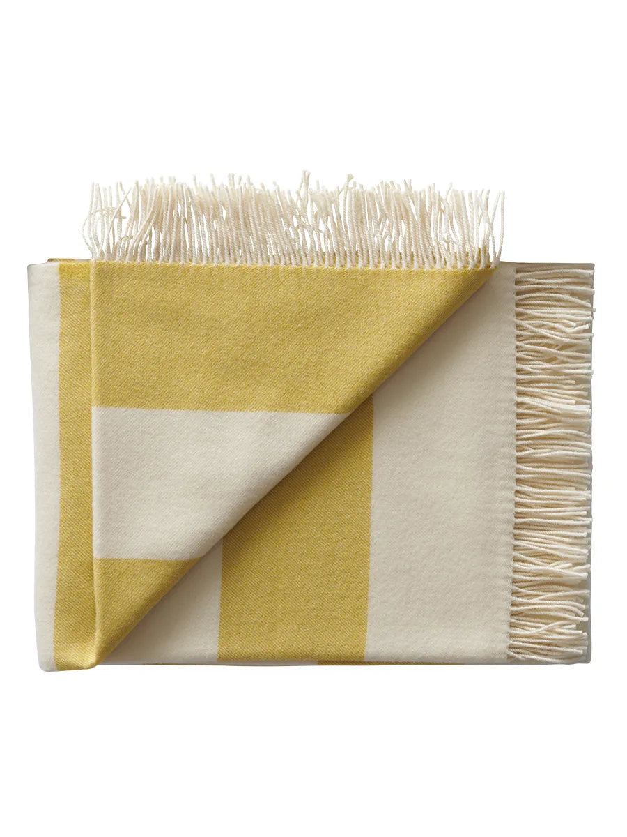 The Sweater Plaid, golden yellow fra Silkeborg Uldspinderi