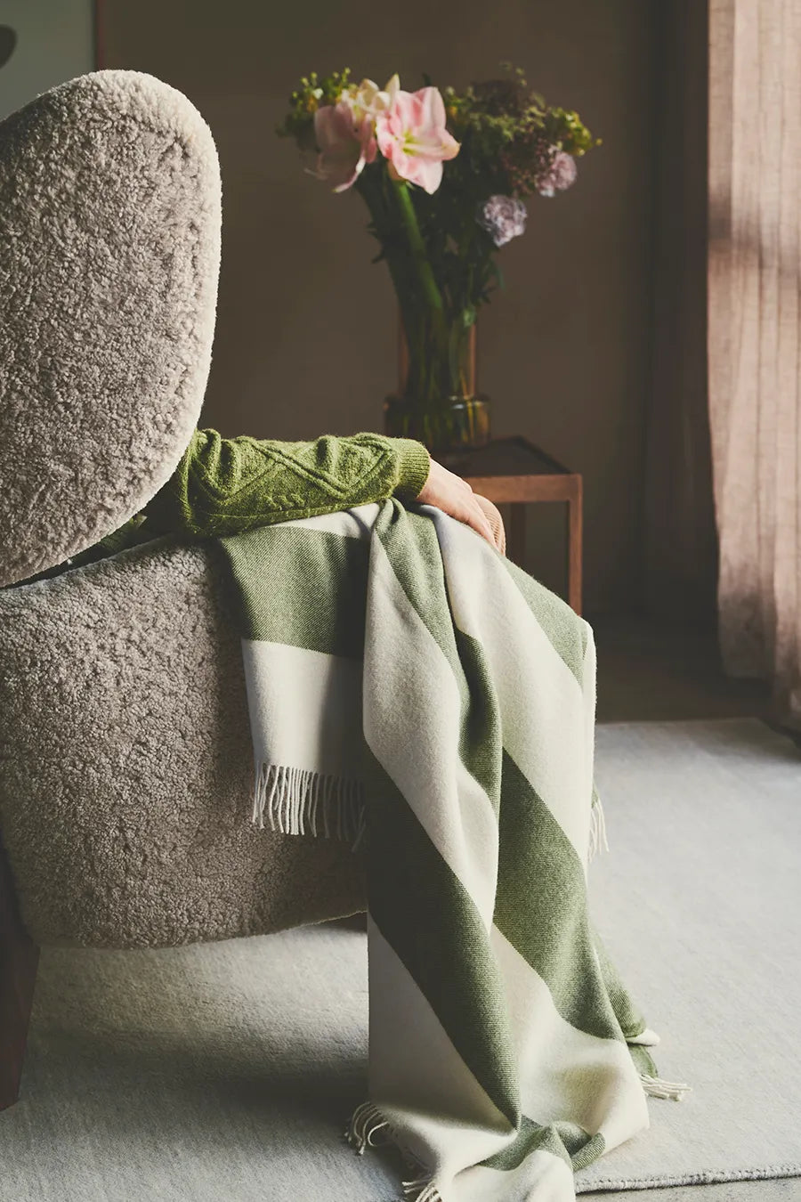 The Sweater Plaid, green fra Silkeborg Uldspinderi