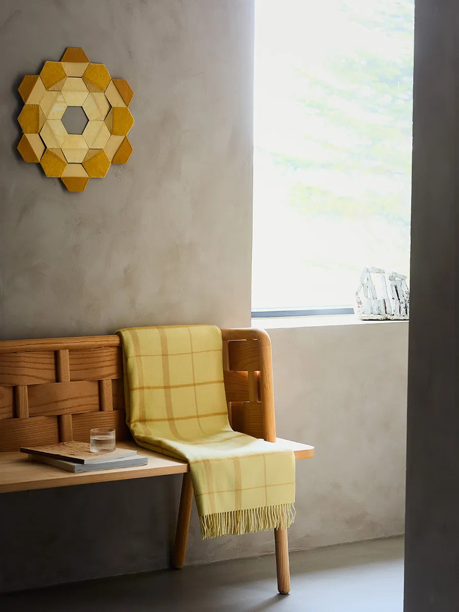 Warp & Weft Plaid, chamomile/mustard fra Silkeborg Uldspinderi