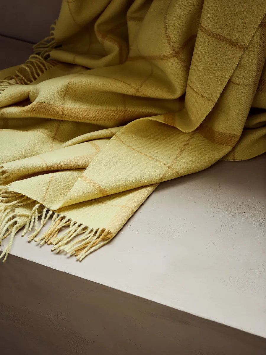 Warp & Weft Plaid, chamomile/mustard fra Silkeborg Uldspinderi