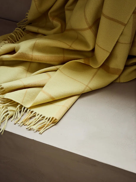 Warp & Weft Plaid, chamomile/mustard fra Silkeborg Uldspinderi - 4 - Jacobsen Plus