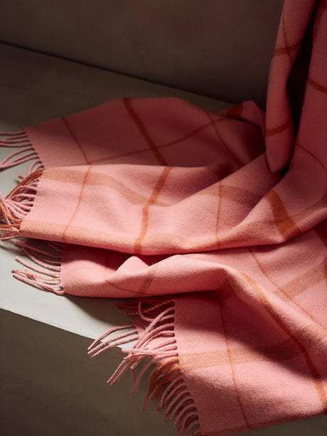 Warp & Weft Plaid, coral/amber fra Silkeborg Uldspinderi - 2 - Jacobsen Plus