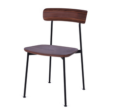 Crawford spisebordsstol, valnød fra Stellar Works