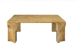 Gubi Doric Sofabord, 80x80 cm - Honey Amber Marble - Jacobsen Plus