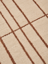 FermLiving Sen Runner Gulvløber, Parchment/Chestnut - 3 - Jacobsen Plus