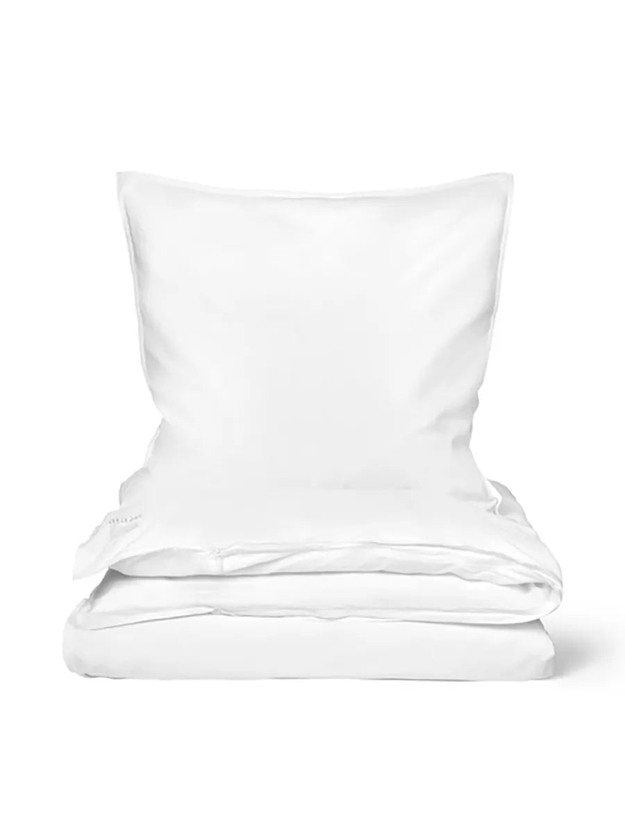 Duvet Cover Single 140x200, sengesæt fra Aiayu - White / Inkl. 60x63 cm - Jacobsen Plus