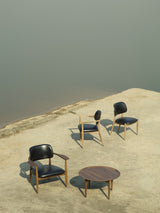 Slow spisebordsstol, eg sort læder fra Stellar Works - 3 - Jacobsen Plus