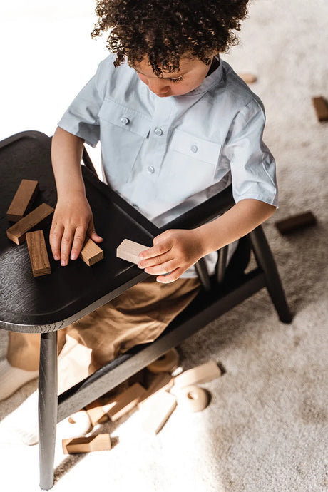 Smilla Toddler Stol, sortlakeret eg fra Oaklings - 2 - Jacobsen Plus