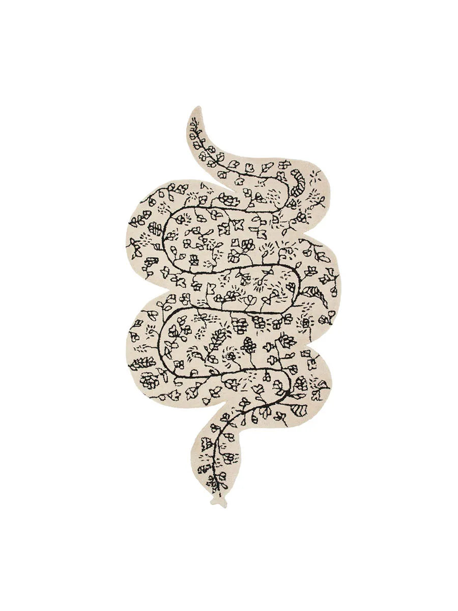 Burma snake rug, creme og ink fra Bongusta - 1 - Jacobsen Plus