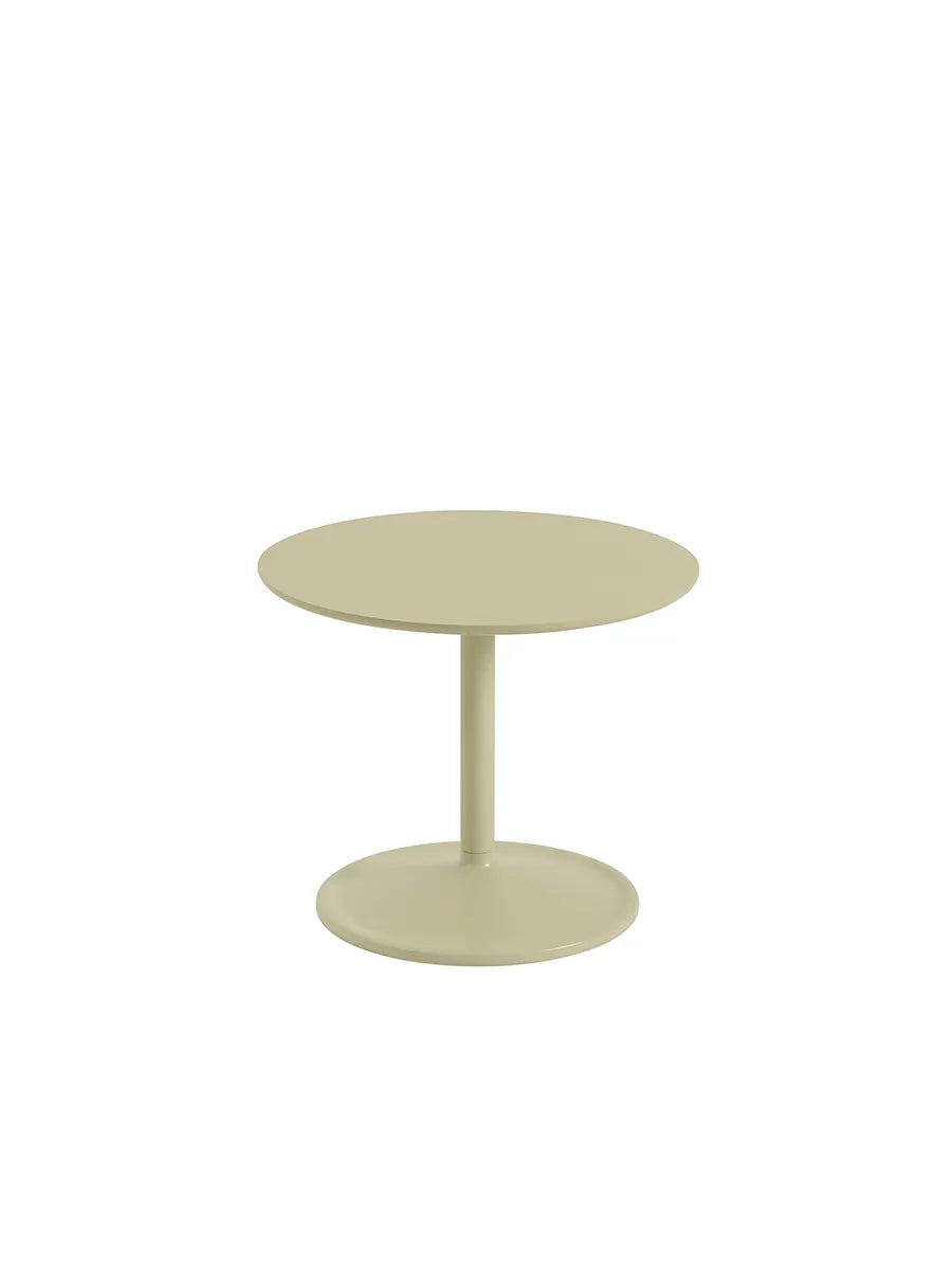 Soft Side Table, Ø48/H40 fra Muuto - Beige Green Laminat - Jacobsen Plus