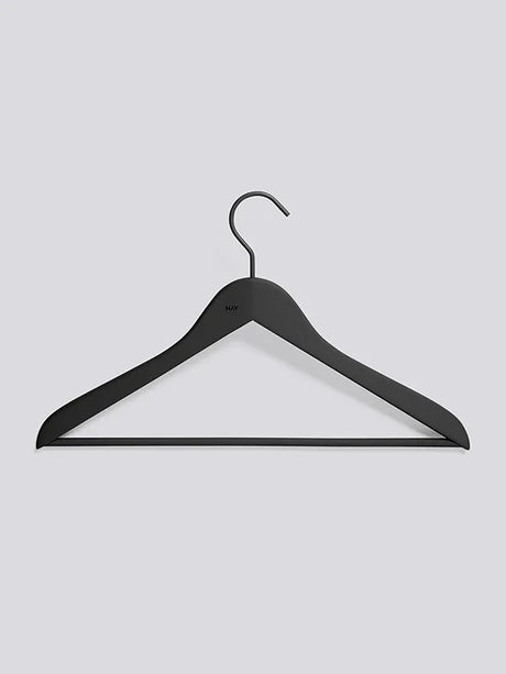Soft Coat Hanger 4 stk. fra Hay - Slim w. bar / Sort - Jacobsen Plus