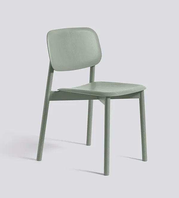 Soft Edge spisestol, træben fra Hay - Dusty green stained - Jacobsen Plus