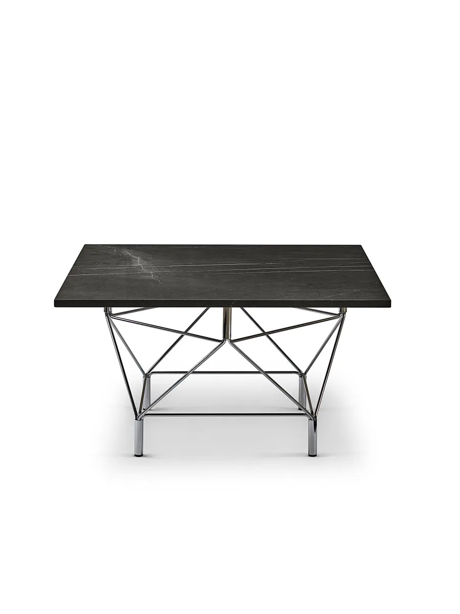 Spider Sofabord 80 x 80 cm, sort stel fra Eilersen