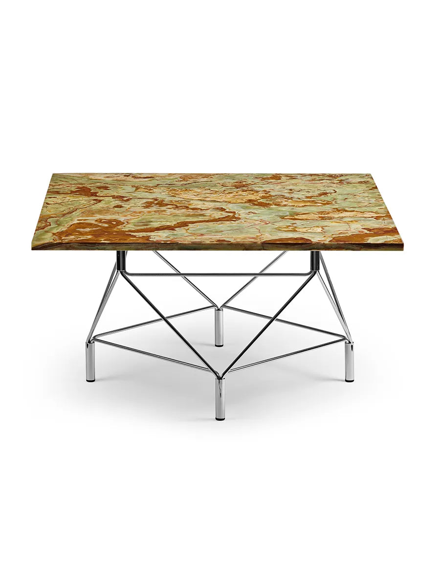 Spider Sofabord 80 x 80 cm, krom stel fra Eilersen - Onyx - Jacobsen Plus
