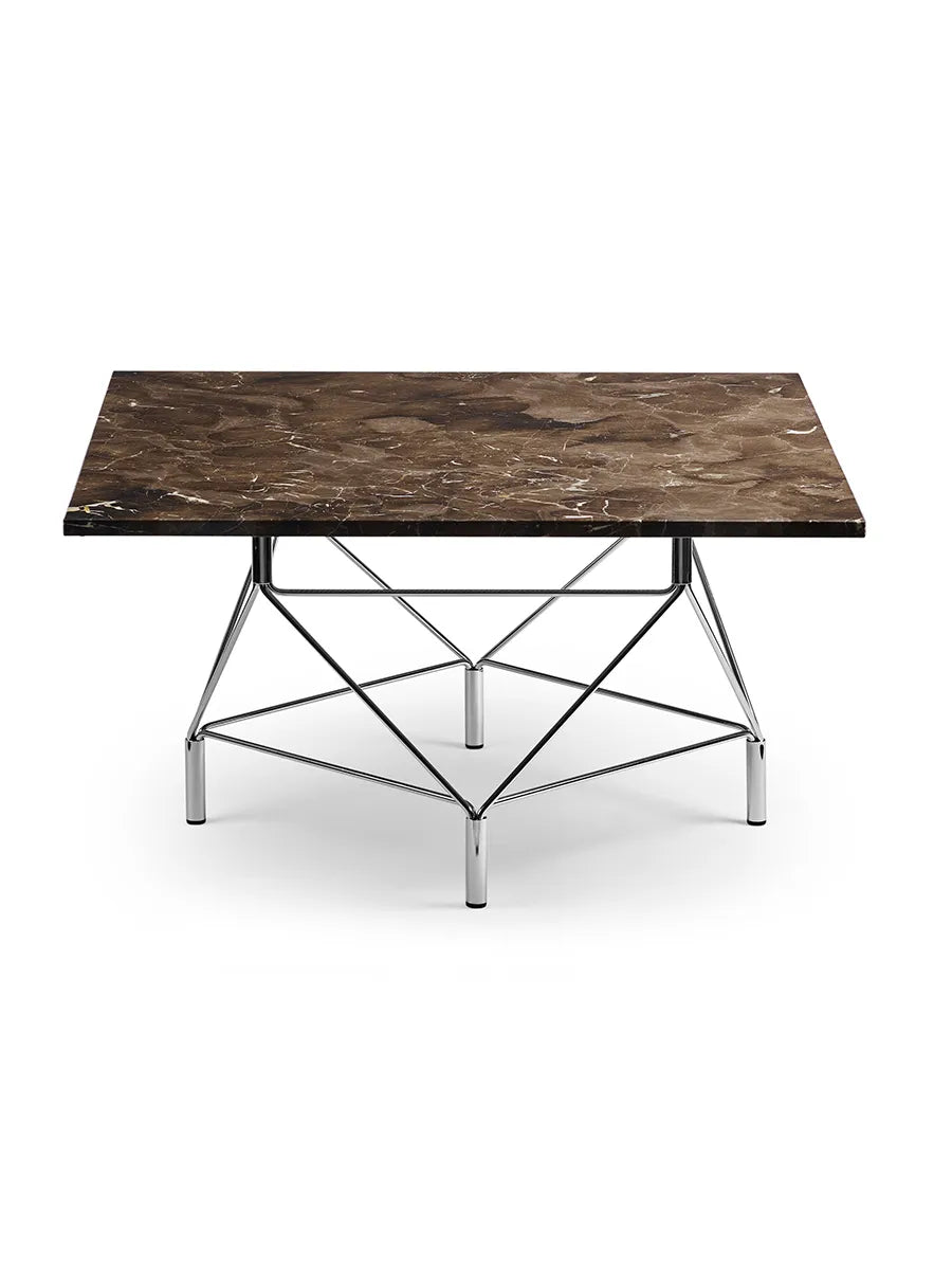 Spider Sofabord 80 x 80 cm, krom stel fra Eilersen