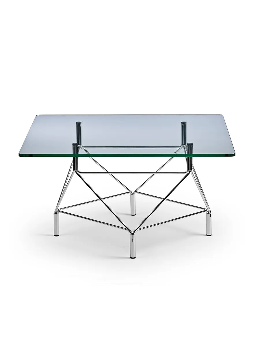 Spider Sofabord 80 x 80 cm, krom stel fra Eilersen