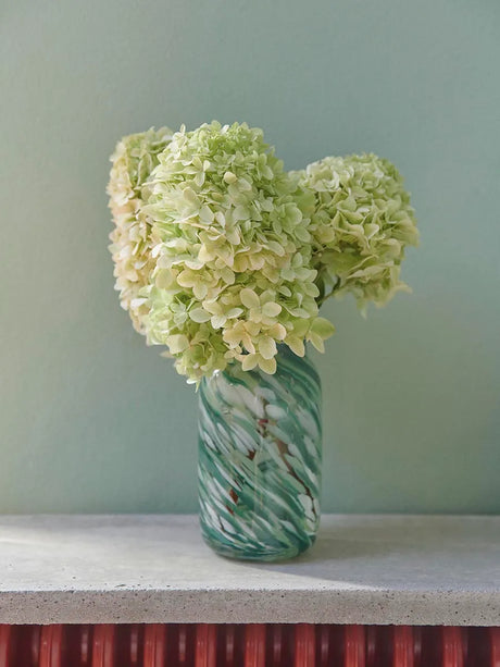 Splash Vase Roll Neck Small, green swirl fra Hay - 2 - Jacobsen Plus