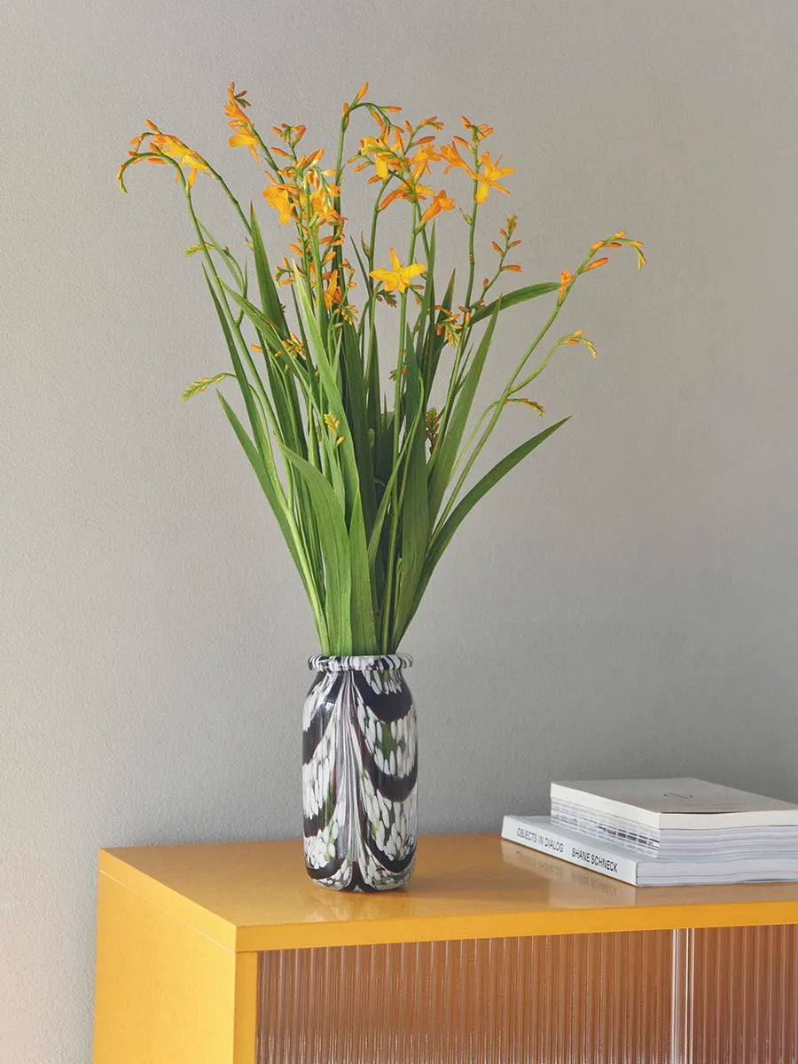 Splash Vase Roll Neck X-Small, coffee and white fra Hay