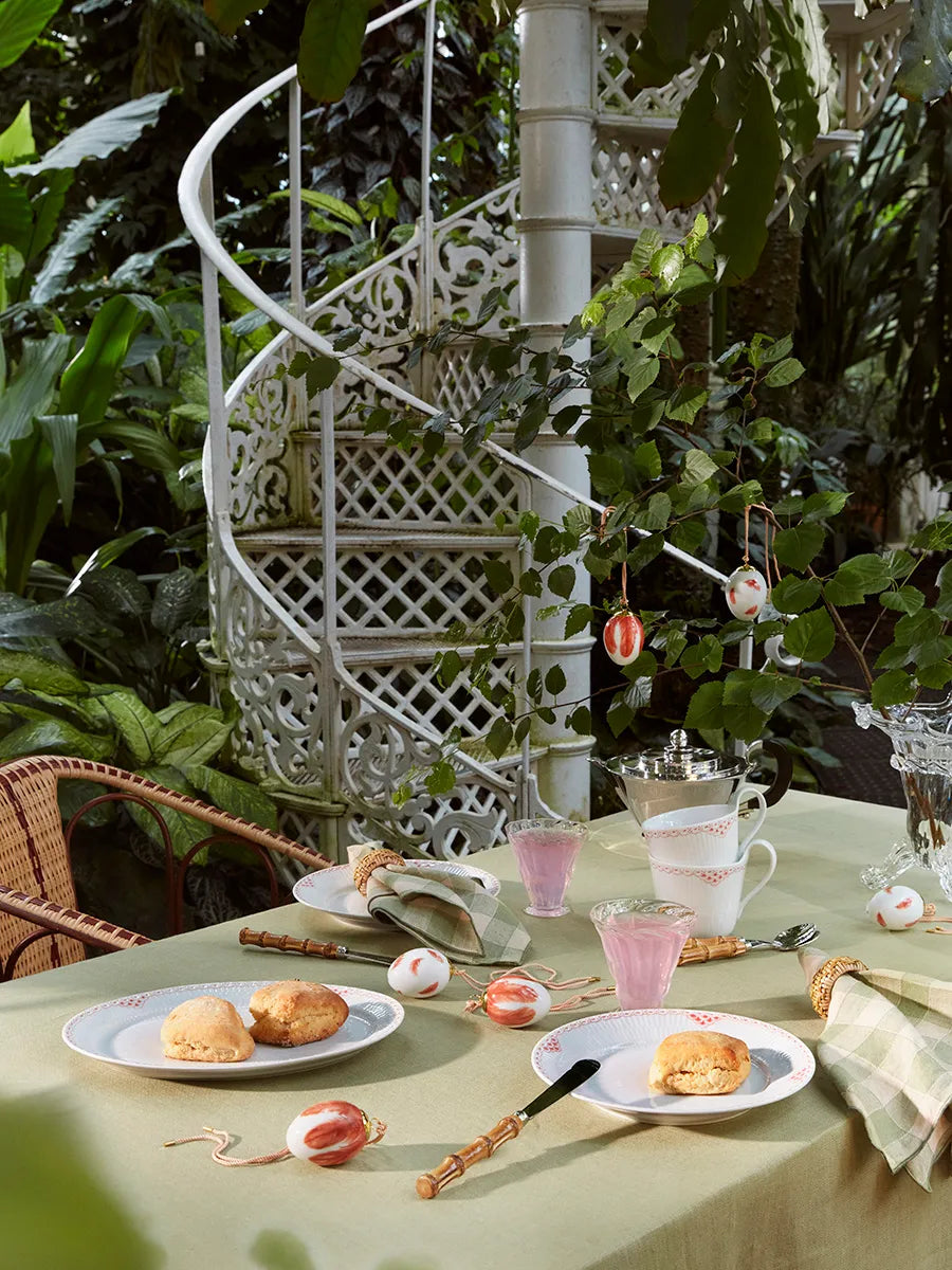 Royal Copenhagen Påskeæg 2025, 2 stk. Rødstjertfjer