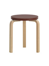 Limited Edition Stool 60, Mahogany Brown fra Artek