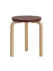 Limited Edition Stool 60, Mahogany Brown fra Artek