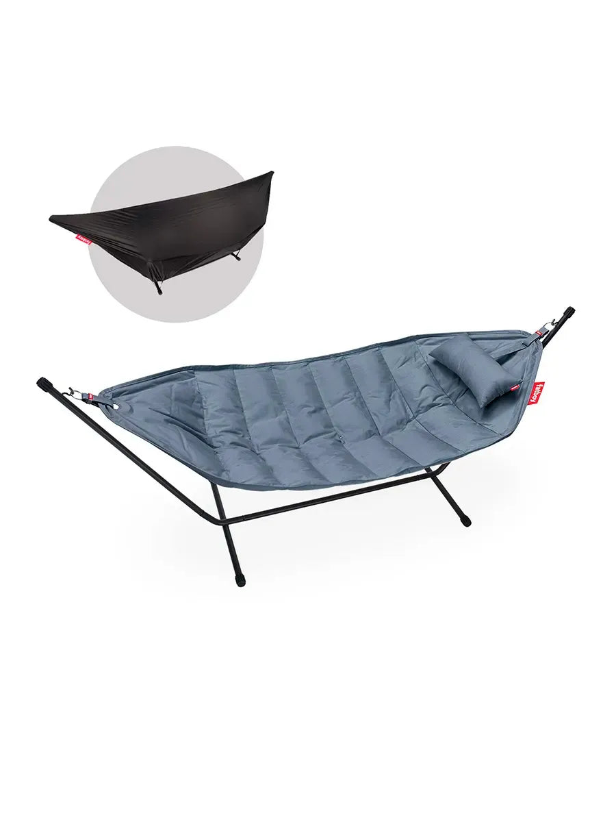 Headdemock Superb Deluxe hængekøje fra Fatboy - Storm Blue - Jacobsen Plus