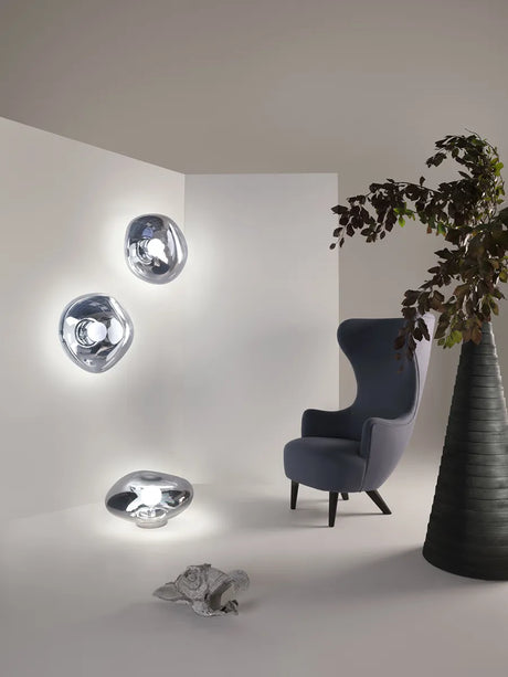 Melt Surface Væglampe, chrome fra Tom Dixon - 2 - Jacobsen Plus