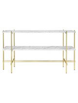 TS Console, 2 rack fra GUBI - Hvid - messing - Jacobsen Plus