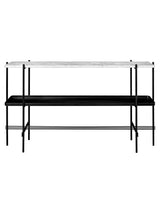 TS Console, 2 rack with tray fra GUBI - Hvid - sort - Jacobsen Plus