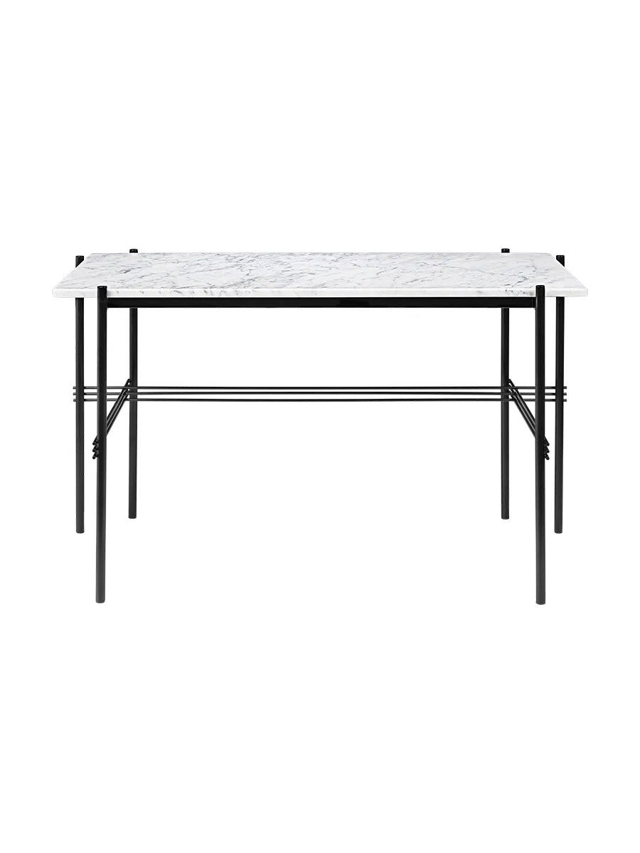 TS Desk 120x60 fra GUBI - White Carrara Marble - Jacobsen Plus