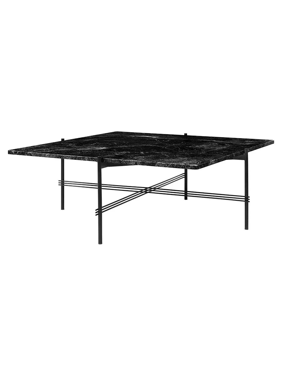 TS Table Square fra GUBI - 105 x 105 x 40 cm / Sort marmor - Jacobsen Plus