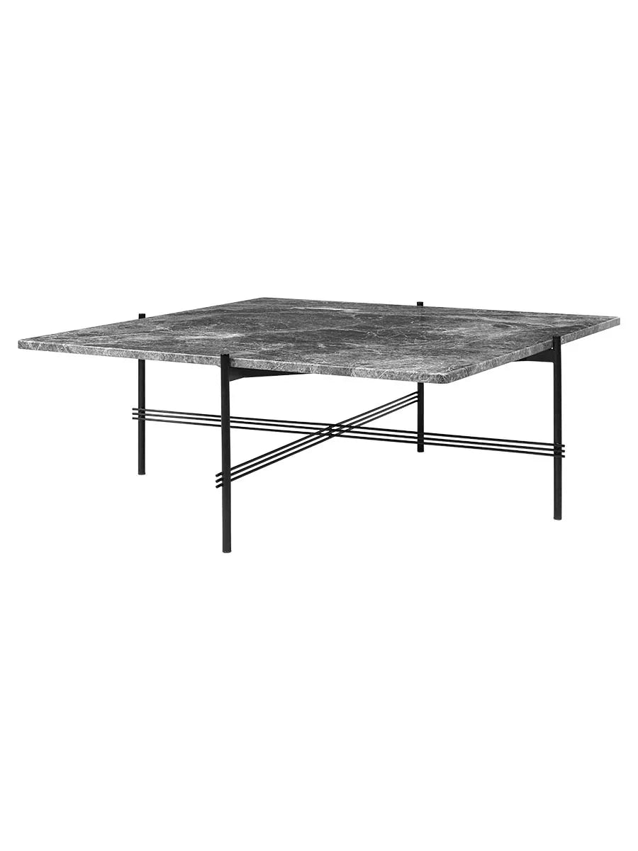 TS Table Square fra GUBI - 105 x 105 x 40 cm / Grå marmor - Jacobsen Plus