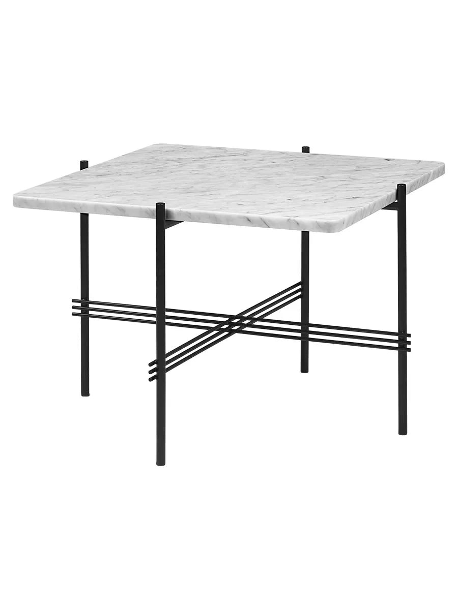 TS Table Square fra GUBI - 55 x 55 x 41 cm / Hvid marmor - Jacobsen Plus