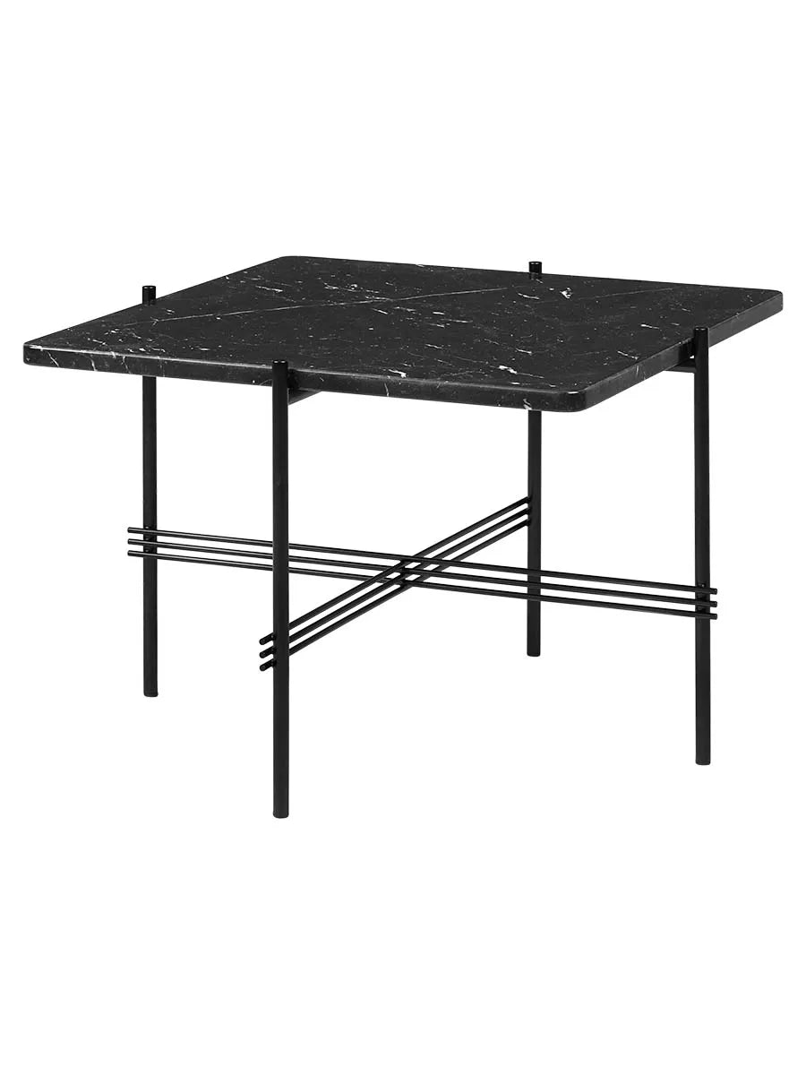 TS Table Square fra GUBI - 55 x 55 x 41 cm / Sort marmor - Jacobsen Plus