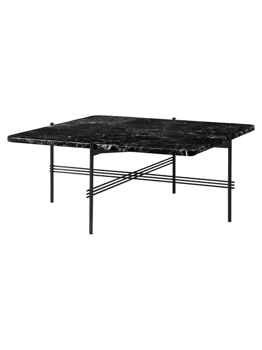 TS Table Square fra GUBI - 80 x 80 x 35 cm / Sort marmor - Jacobsen Plus