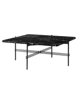 TS Table Square fra GUBI - 80 x 80 x 35 cm / Sort marmor - Jacobsen Plus