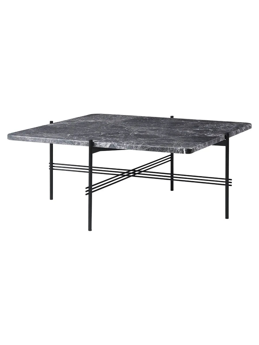 TS Table Square fra GUBI - 80 x 80 x 35 cm / Grå marmor - Jacobsen Plus