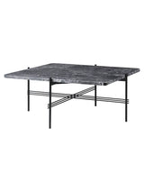 TS Table Square fra GUBI - 80 x 80 x 35 cm / Grå marmor - Jacobsen Plus