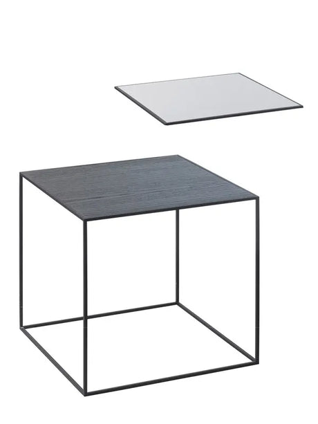 Twin 35 bord fra Audo Copenhagen - Sort stel / Cool grey - sortbejdset ask - Jacobsen Plus