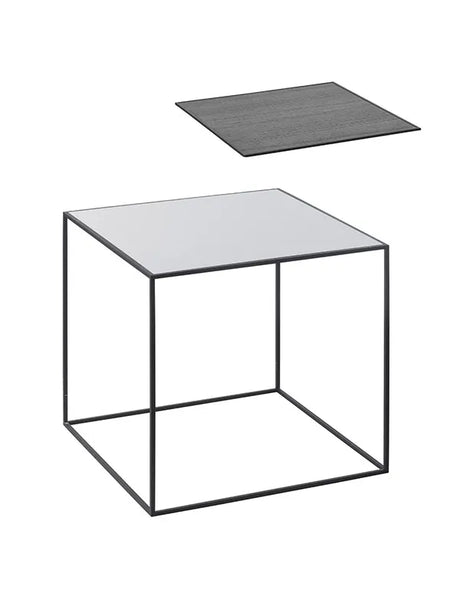 Twin 42 bord fra Audo Copenhagen - Sort stel / Cool grey - sortbejdset ask - Jacobsen Plus