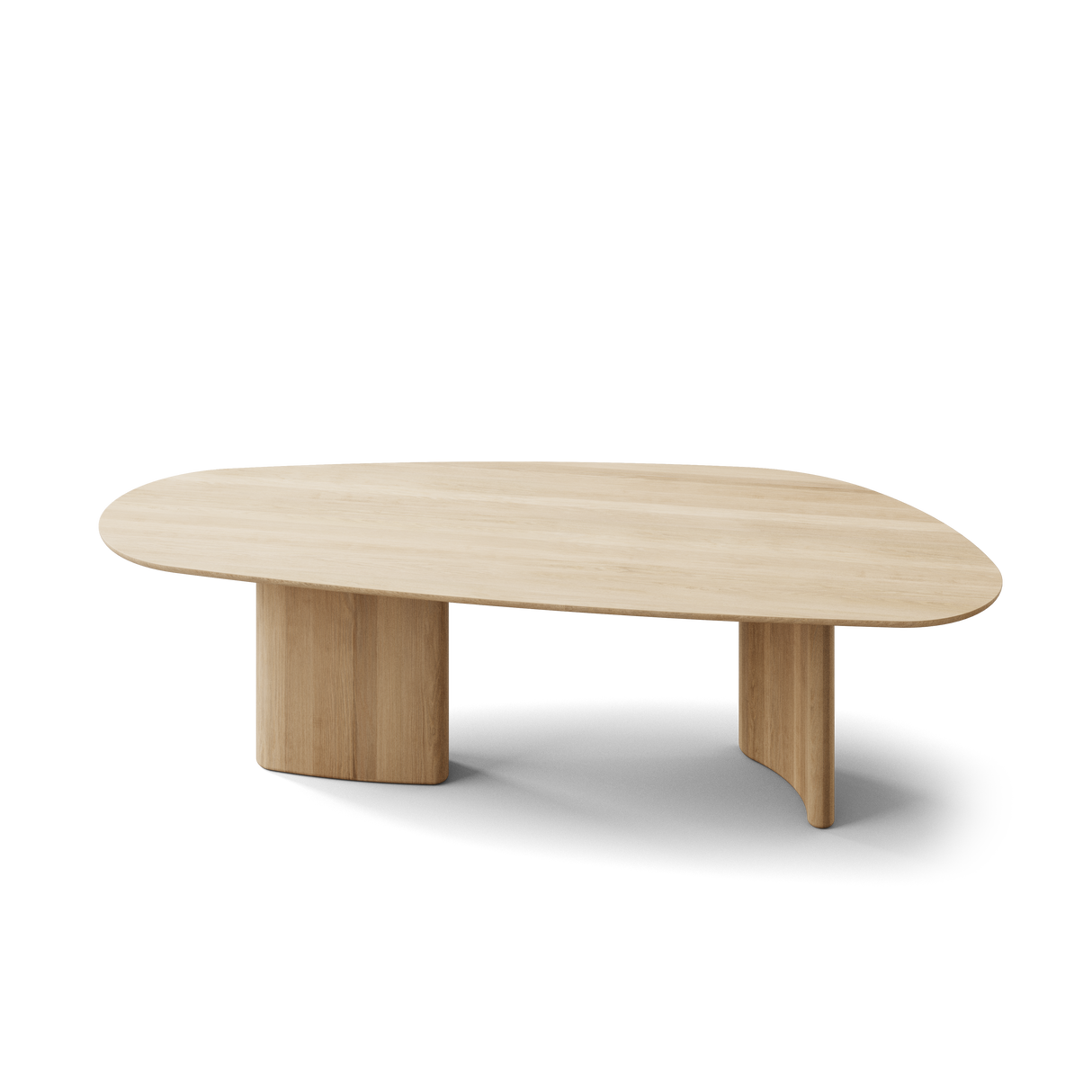 Tangent spisebord, rektangulær hvidolieret eg fra DK3 - 7 - Jacobsen Plus