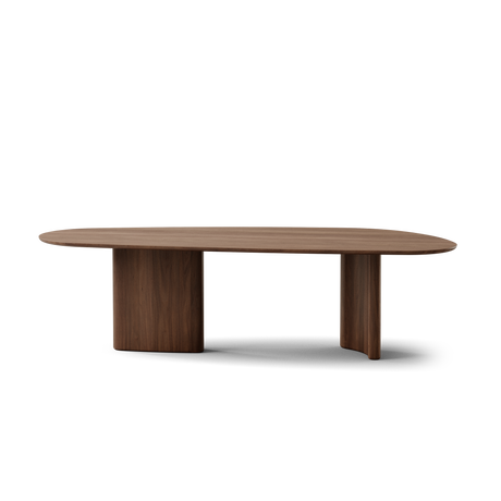 Tangent spisebord, rektangulær lakeret valnød fra DK3 - L240 x W110 x H72 cm - Jacobsen Plus