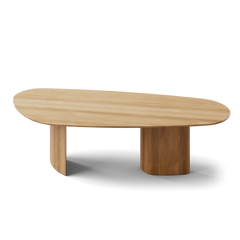 Tangent spisebord, rektangulær lakeret eg fra DK3